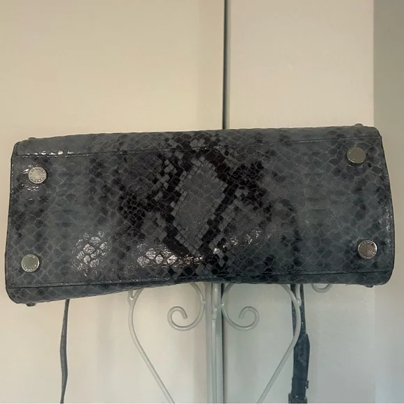 Michael Kors leather Denim Snake Print Tote - Picture 5 of 9